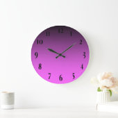 Grande Horloge Ronde Rose Deux Tons Simple (Maison)