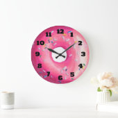 Grande Horloge Ronde Rose Glazed Donut With (Maison)