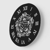 Grande Horloge Ronde Rose Pentacle (Angle)