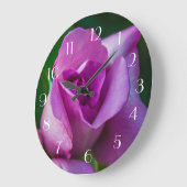 Grande Horloge Ronde Rose pourpre (Angle)