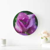 Grande Horloge Ronde Rose pourpre (Maison)