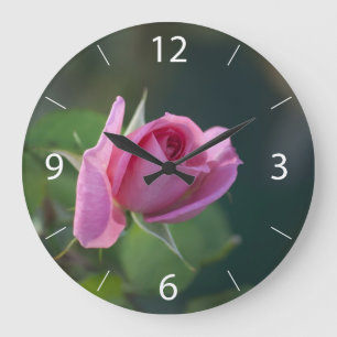 Grande Horloge Ronde Rose rose