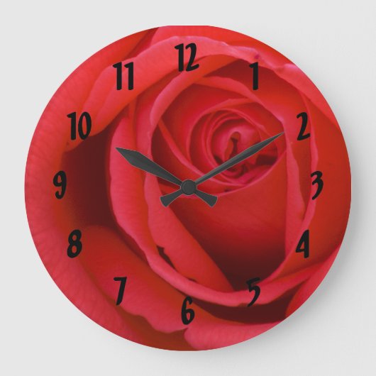 Grande Horloge Ronde Rose rouge (Recto)