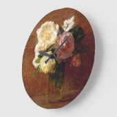 Grande Horloge Ronde Roses (Angle)