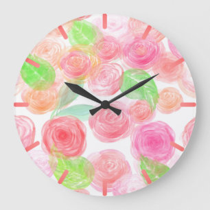 Grande Horloge Ronde Roses aériens