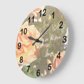 Grande Horloge Ronde Roses in Bloom (Angle)