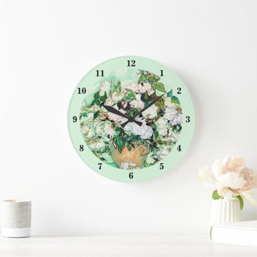 Grande Horloge Ronde Roses par Vincent van Gogh (Maison)