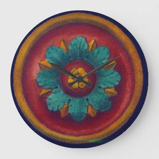 Grande Horloge Ronde Rosette architecturale n° 5 (Recto)