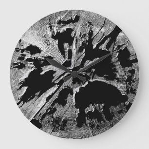 Grande Horloge Ronde Rotten Log Round Clock