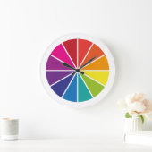 Grande Horloge Ronde Roue de couleur (Maison)
