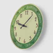 Grande Horloge Ronde Roue de l'année (Angle)