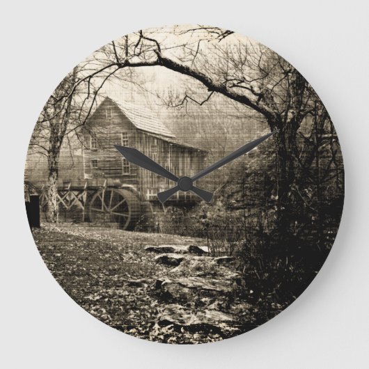 Grande Horloge Ronde Roue vintage (Recto)