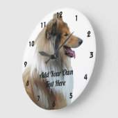 Grande Horloge Ronde Rough Collie Sheep Dog (Angle)