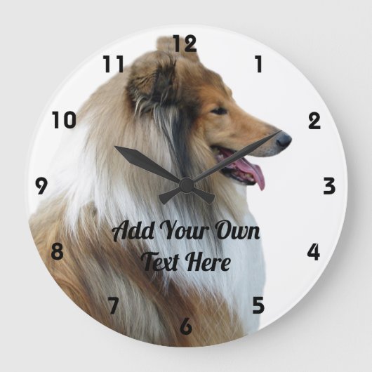 Grande Horloge Ronde Rough Collie Sheep Dog (Recto)