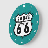 Grande Horloge Ronde Route 66 sign (Angle)
