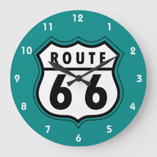 Grande Horloge Ronde Route 66 sign