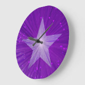 Grande Horloge Ronde Route de verrouillage Purple Star (Angle)