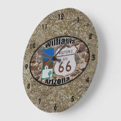 Grande Horloge Ronde Route historique 66 Williams, Arizona (Angle)