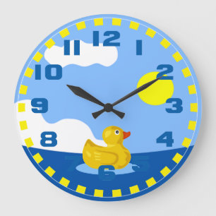Grande Horloge Ronde Rubber Ducky