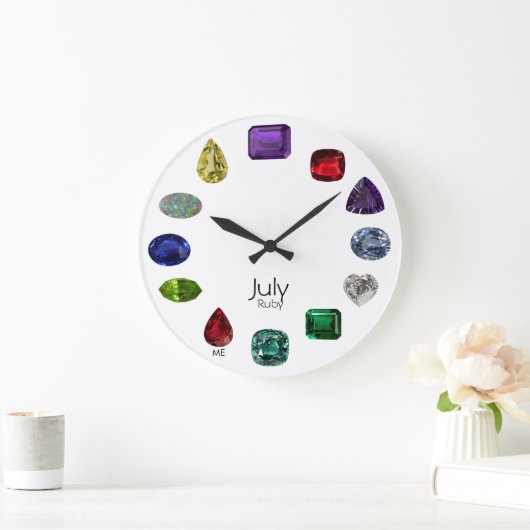 Grande Horloge Ronde Ruby, juillet Birthstone (Maison)