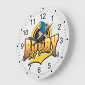 Grande Horloge Ronde Rugby Mon Jeu (Angle)