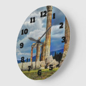 Grande Horloge Ronde Ruines antiques à Athènes Grèce (Angle)