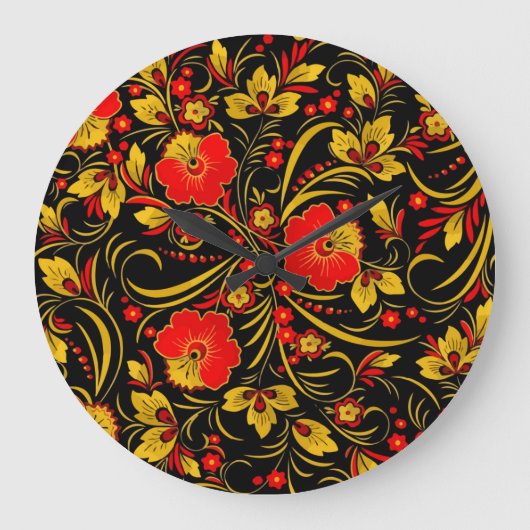 Grande Horloge Ronde Russian khokhloma (Recto)