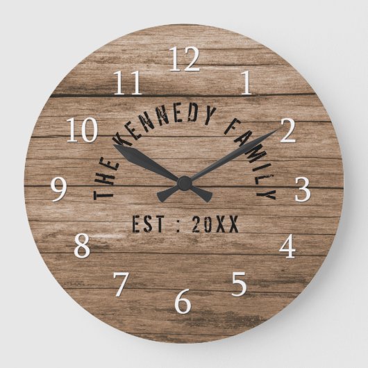 Grande Horloge Ronde Rustic Brown (Recto)