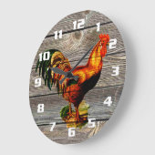 Grande Horloge Ronde Rustic Country (Angle)