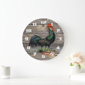 Grande Horloge Ronde Rustic Country (Maison)