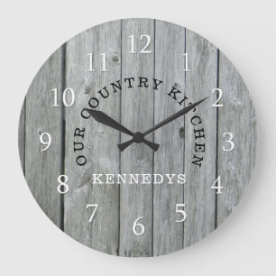 Grande Horloge Ronde Rustic Family