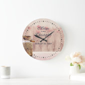 Grande Horloge Ronde Rustic Milk (Maison)