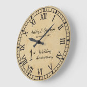 Grande Horloge Ronde Rustic Paper (Angle)