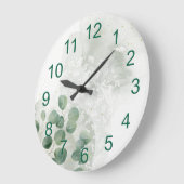 Grande Horloge Ronde Rustic Sunflower (Angle)