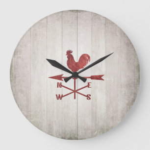 Grande Horloge Ronde Rustic Weather Vane
