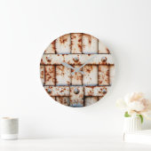 Grande Horloge Ronde Rusty Wall (Maison)