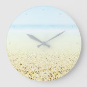 Grande Horloge Ronde Sable et mer Calme Côté (Recto)