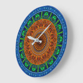 Grande Horloge Ronde Sacred Geometry Mandala Clock (Angle)