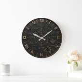 Grande Horloge Ronde Sacred Geometry Math (Maison)