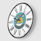 Grande Horloge Ronde Sail Boat (Angle)