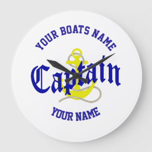 Grande Horloge Ronde Sailing boat captains anchor design