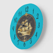 Grande Horloge Ronde Sailing Ship (Angle)