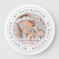 Saint Baptême Cadre simple Photo personnalisée mod