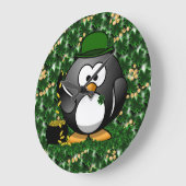 Grande Horloge Ronde Saint Patrick le jour du Lucky Penguin (Angle)