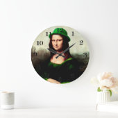 Grande Horloge Ronde Saint Patrick's Day Mona Lisa (Maison)