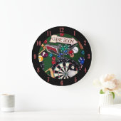 Grande Horloge Ronde Salle De Jeux Billard (Maison)