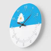 Grande Horloge Ronde Salt Lake city (Utah) flag Large Clock (Angle)