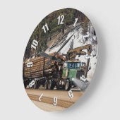 Grande Horloge Ronde S'amuser Se connecter - Se déconnecter Loging Truc (Angle)