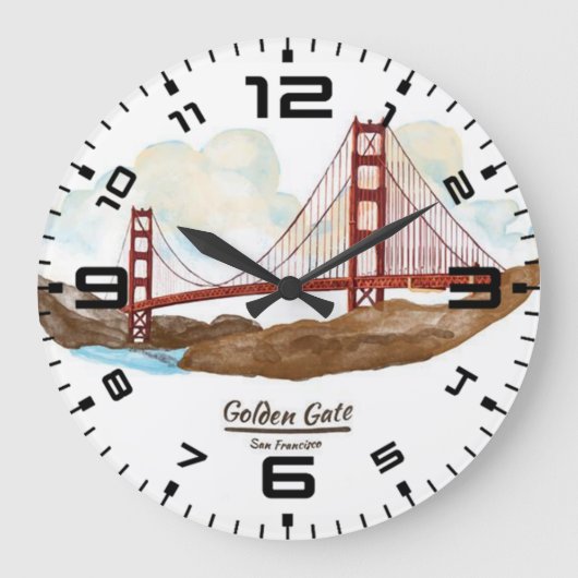 Grande Horloge Ronde San Francisco golden gate bridge (Recto)