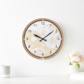 Grande Horloge Ronde Sand and White Yin & Yang (Maison)
